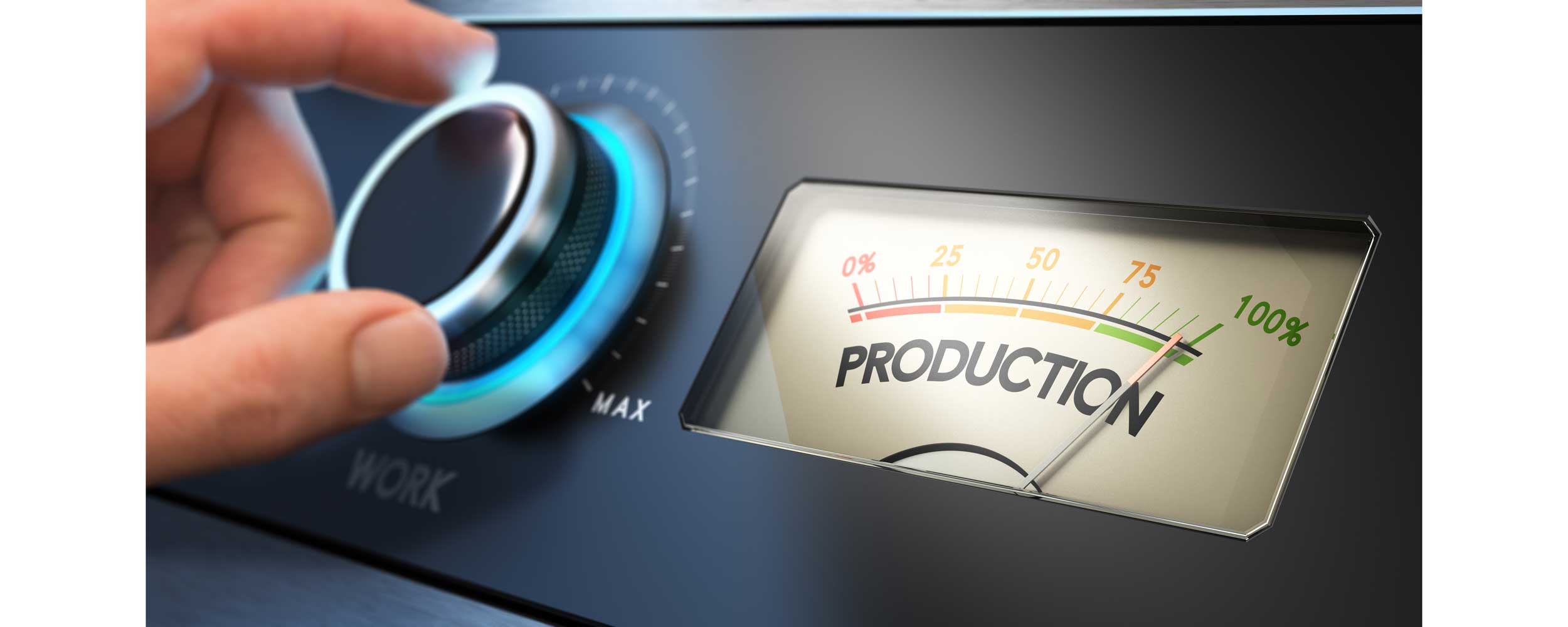 Production Management Gauge Banner